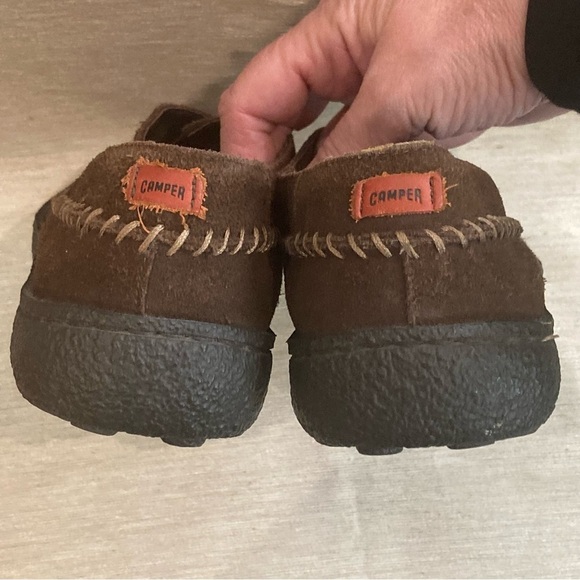 CAMPER  Sz 40 Suede Comfort Rubber Sole Slip On Loafer Flats - Picture 9 of 11